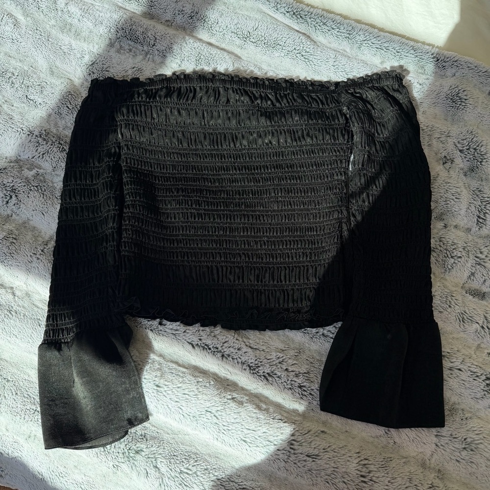 Frame Black Off Shoulder Top - Picture 5 of 5